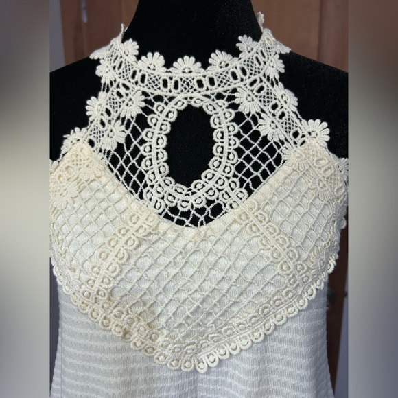 Maurices Cream Lace Halter Blouse - Picture 3 of 6